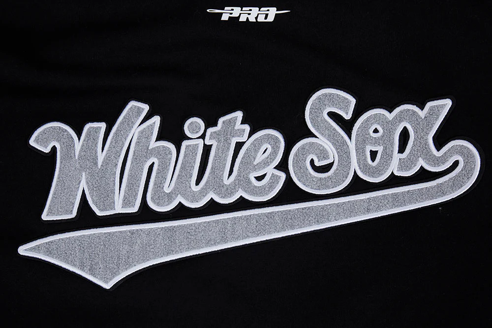 MLB CHICAGO WHITE SOX CLASSIC MEN'S WARM UP JACKET (BLACK/GRAY) - Image 8