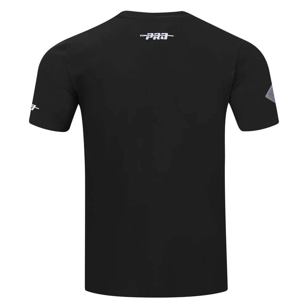 MLB CHICAGO WHITE SOX REVERSE FRENCH TERRY MEN'S COTTON JERSEY DROP SHOULDER TEE (BLACK) - Image 5