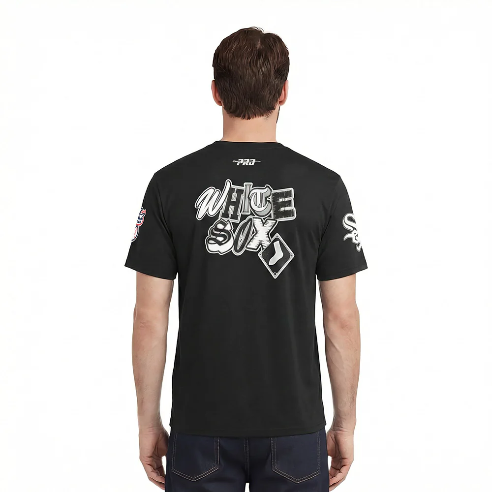 MLB CHICAGO WHITE SOX CITY RANSOM MEN'S SINGLE JERSEY TEE (BLACK) - Image 2