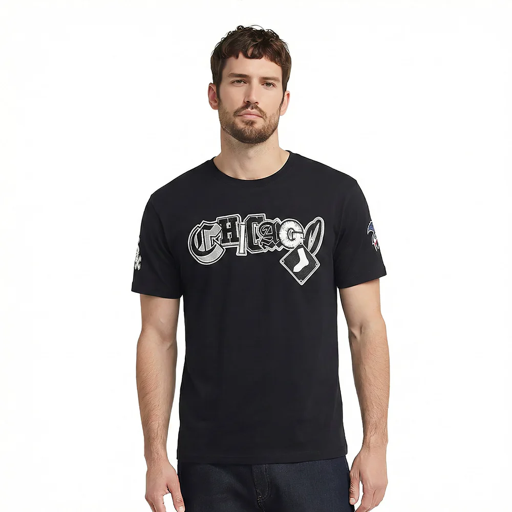 MLB CHICAGO WHITE SOX CITY RANSOM MEN'S SINGLE JERSEY TEE (BLACK)