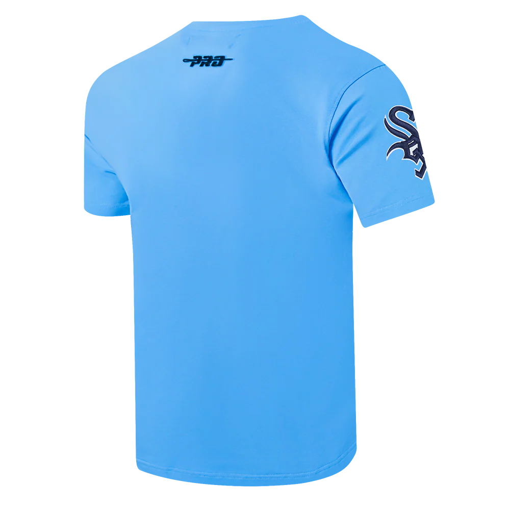 MLB CHICAGO WHITE SOX RETRO ELEVATION MEN'S SINGLE JERSEY TOP (UNIVERSITY BLUE) - Image 4