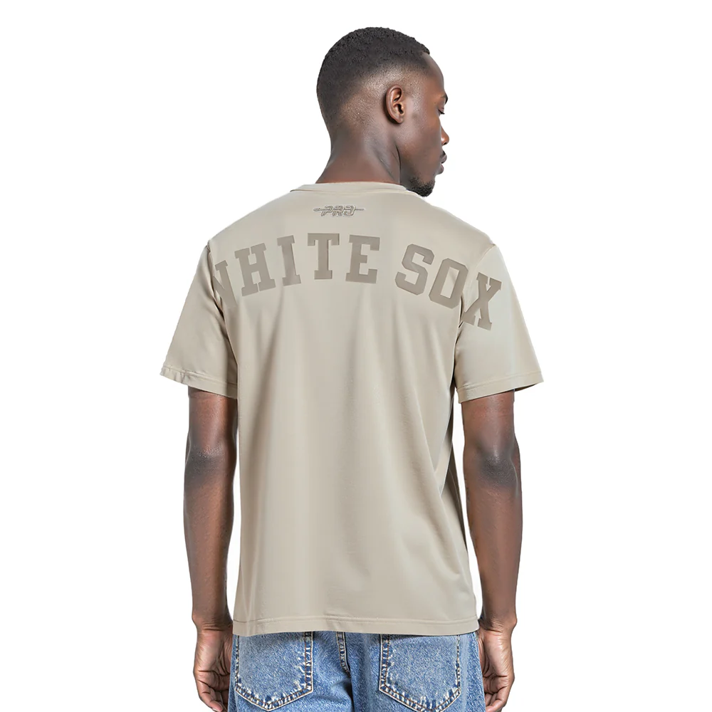 MLB CHICAGO WHITE SOX WINGSPAN MEN'S CJ DROP SHOULDER TEE (TAUPE)