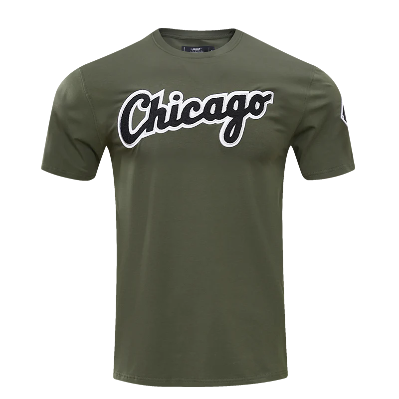 MLB CHICAGO WHITE SOX LOGO PRO TEAM MEN'S TOP (OLIVE)