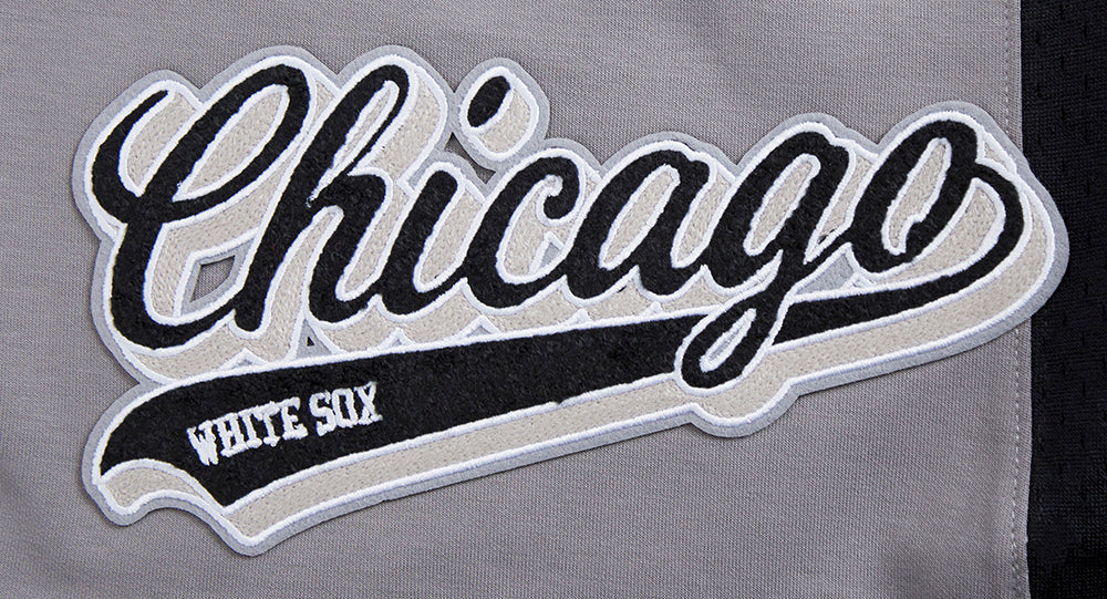 MLB CHICAGO WHITE SOX SCRIPT TAIL MEN'S DOUBLE KNIT 2.0 SHORT (GRAY/BLACK) - Image 6
