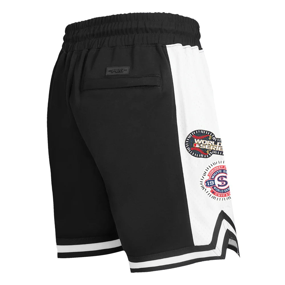MLB CHICAGO WHITE SOX DIY PICK STITCH MEN'S DOUBLE KNIT 2.0 SHORT (BLACK) - Image 6