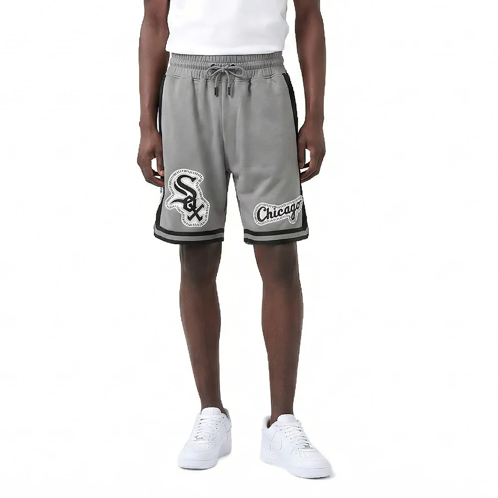 MLB CHICAGO WHITE SOX DIY PICK STITCH MEN'S DOUBLE KNIT 2.0 SHORT (GRAY/BLACK)