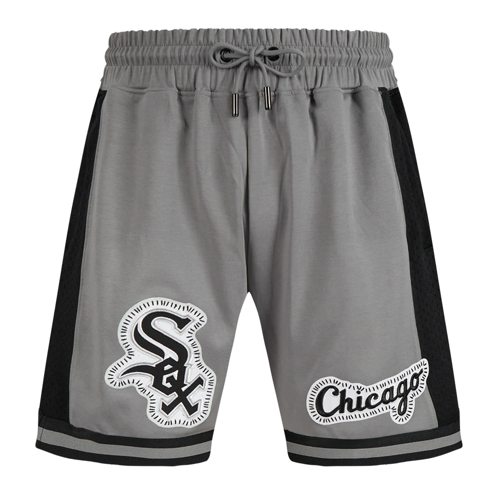 MLB CHICAGO WHITE SOX DIY PICK STITCH MEN'S DOUBLE KNIT 2.0 SHORT (GRAY/BLACK) - Image 5