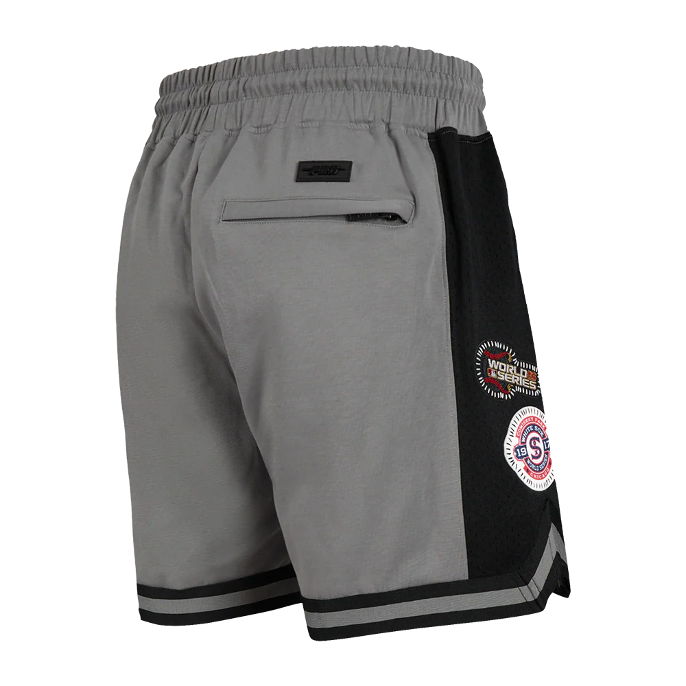 MLB CHICAGO WHITE SOX DIY PICK STITCH MEN'S DOUBLE KNIT 2.0 SHORT (GRAY/BLACK) - Image 6