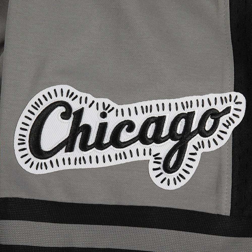 MLB CHICAGO WHITE SOX DIY PICK STITCH MEN'S DOUBLE KNIT 2.0 SHORT (GRAY/BLACK) - Image 9
