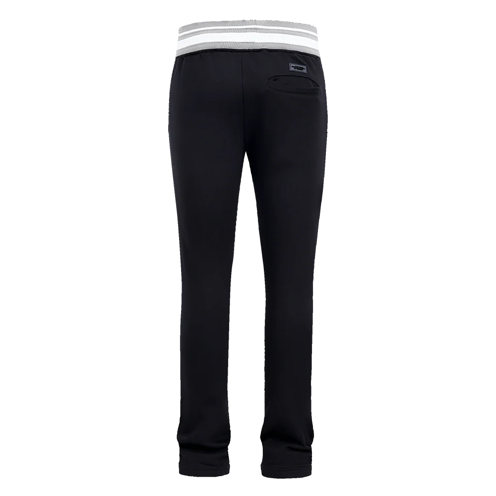 MLB CHICAGO WHITE SOX SCRIPT TAIL MEN'S RIB FLEECE SWEATPANT (BLACK/GRAY) - Image 3
