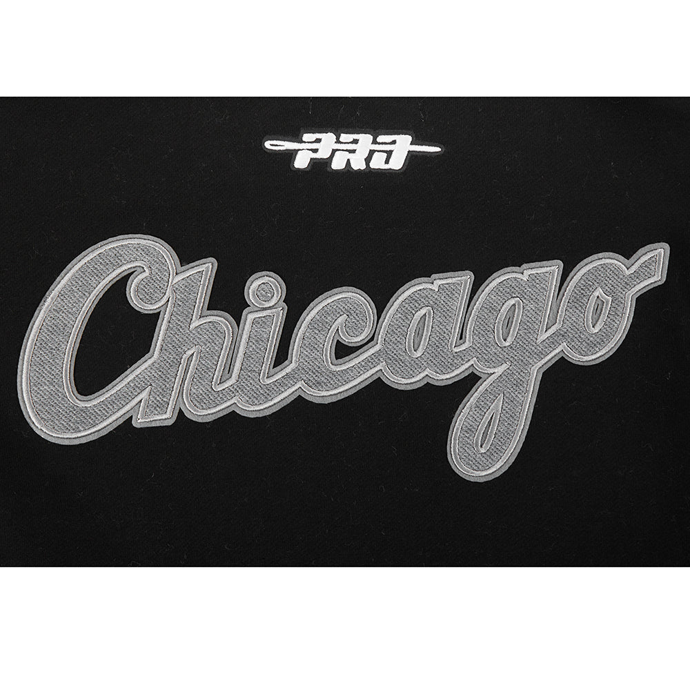 MLB CHICAGO WHITE SOX REVERSE FRENCH TERRY MEN'S COLORBLOCK FLEECE PULLOVER HOODIE - Image 11