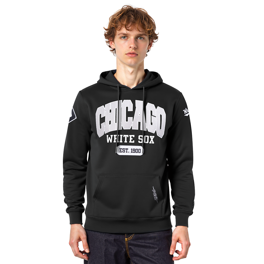 MLB CHICAGO WHITE SOX CITY ARCH MEN'S FLC PO HOODIE (BLACK)