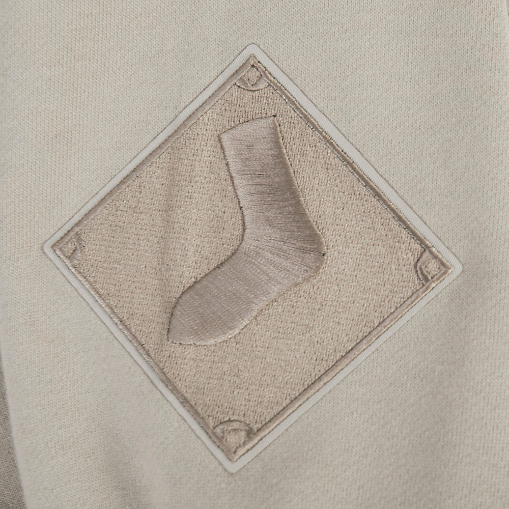 MLB CHICAGO WHITE SOX WINGSPAN MEN'S DROP SHOULDER FLC PO HOODIE (TAUPE) - Image 6