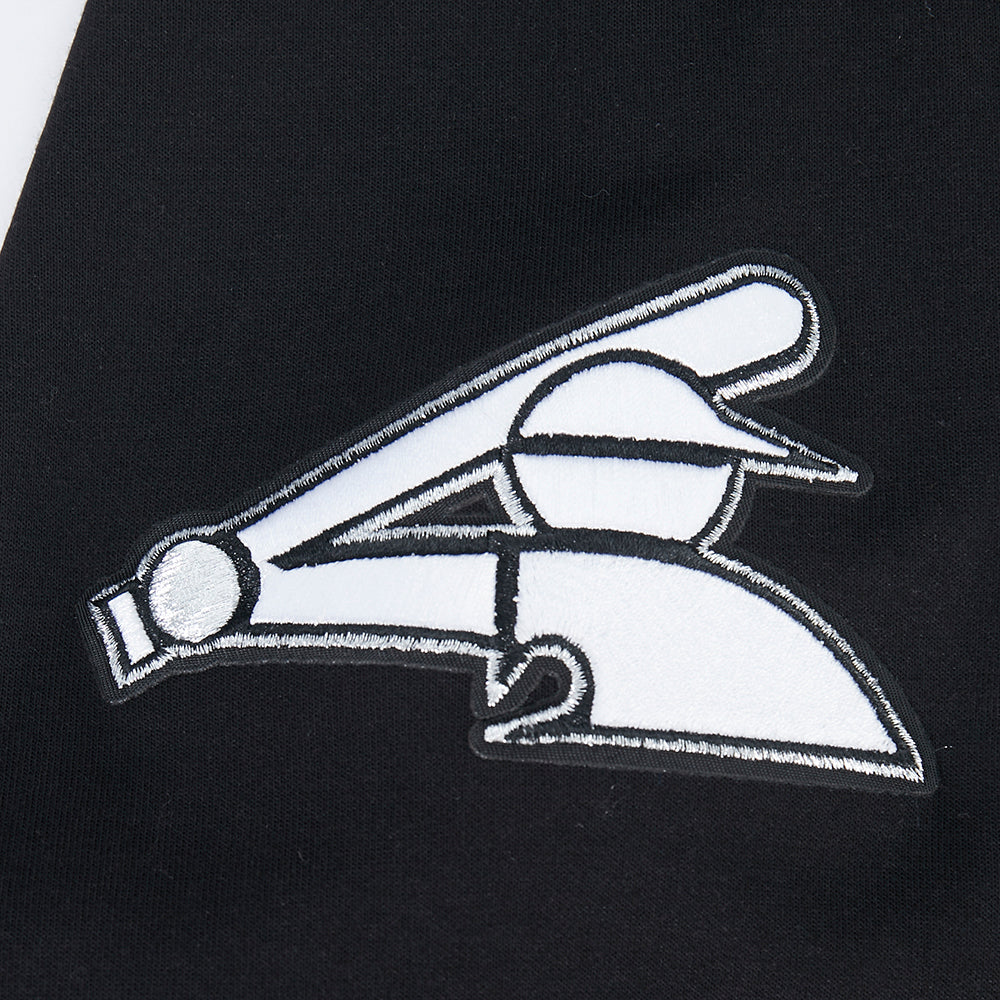 MLB CHICAGO WHITE SOX CLASSIC CHENILLE MEN'S DK FZ HOODIE (BLACK) - Image 7