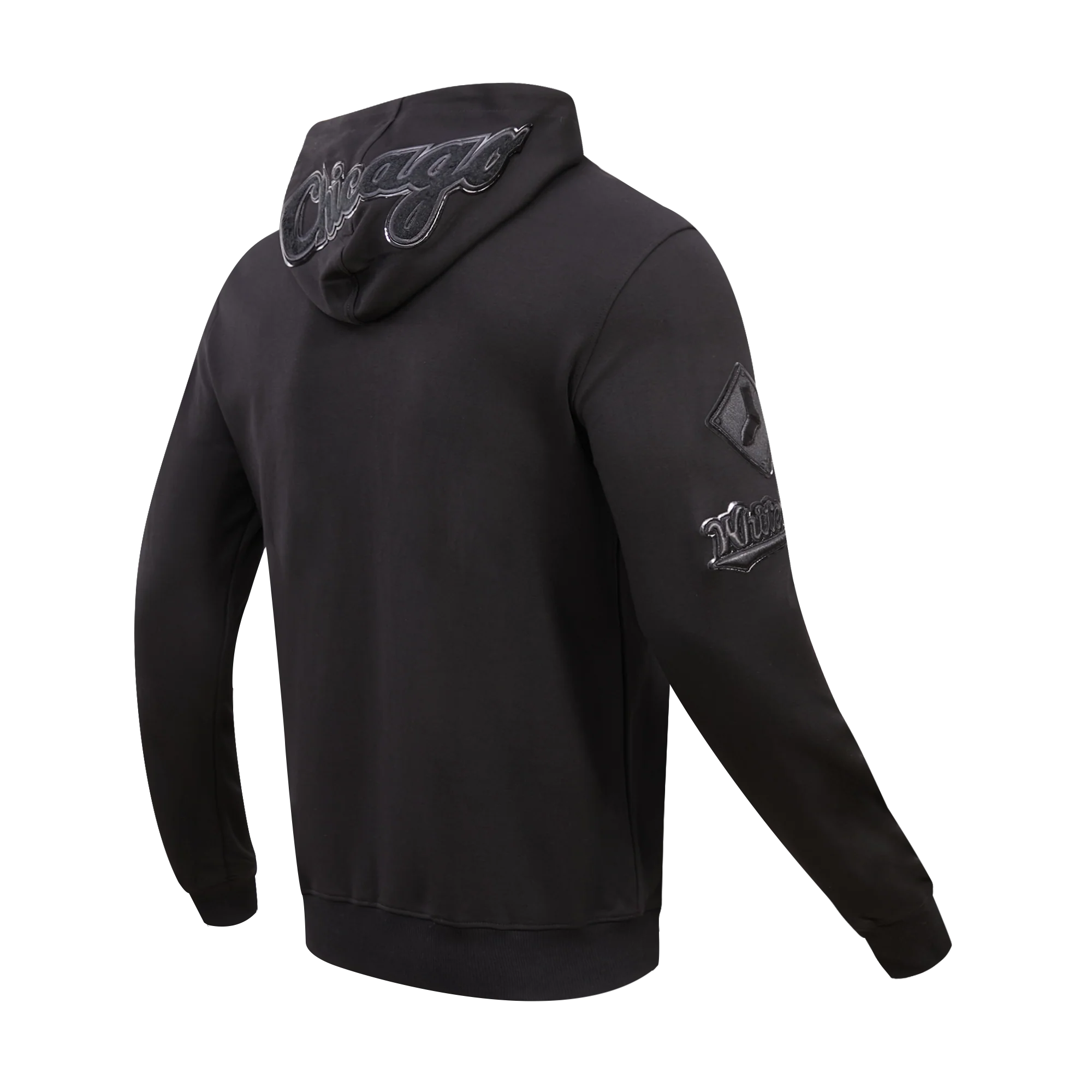 MLB CHICAGO WHITE SOX TRIPLE BLACK ZIPPER HOODIE (BLACK) - Image 5