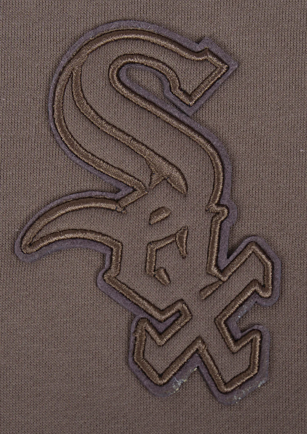 MLB CHICAGO WHITE SOX NEUTRAL MEN'S DROP SHOULDER PULLOVER HOODIE (DARK TAUPE) - Image 5