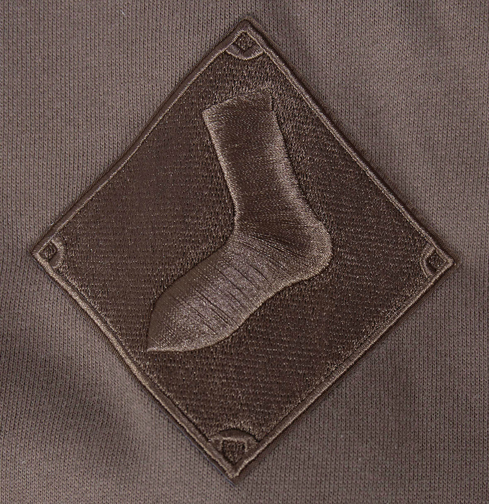 MLB CHICAGO WHITE SOX NEUTRAL MEN'S DROP SHOULDER PULLOVER HOODIE (DARK TAUPE) - Image 7