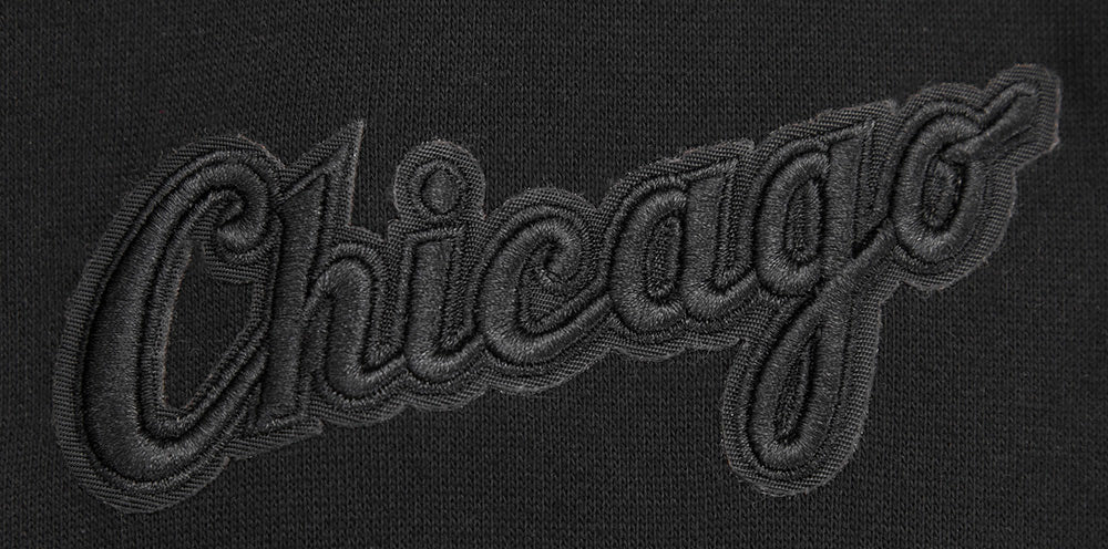 MLB CHICAGO WHITE SOX NEUTRAL DROP SHOULDER FLEECE CREWNECK (BLACK) - Image 5