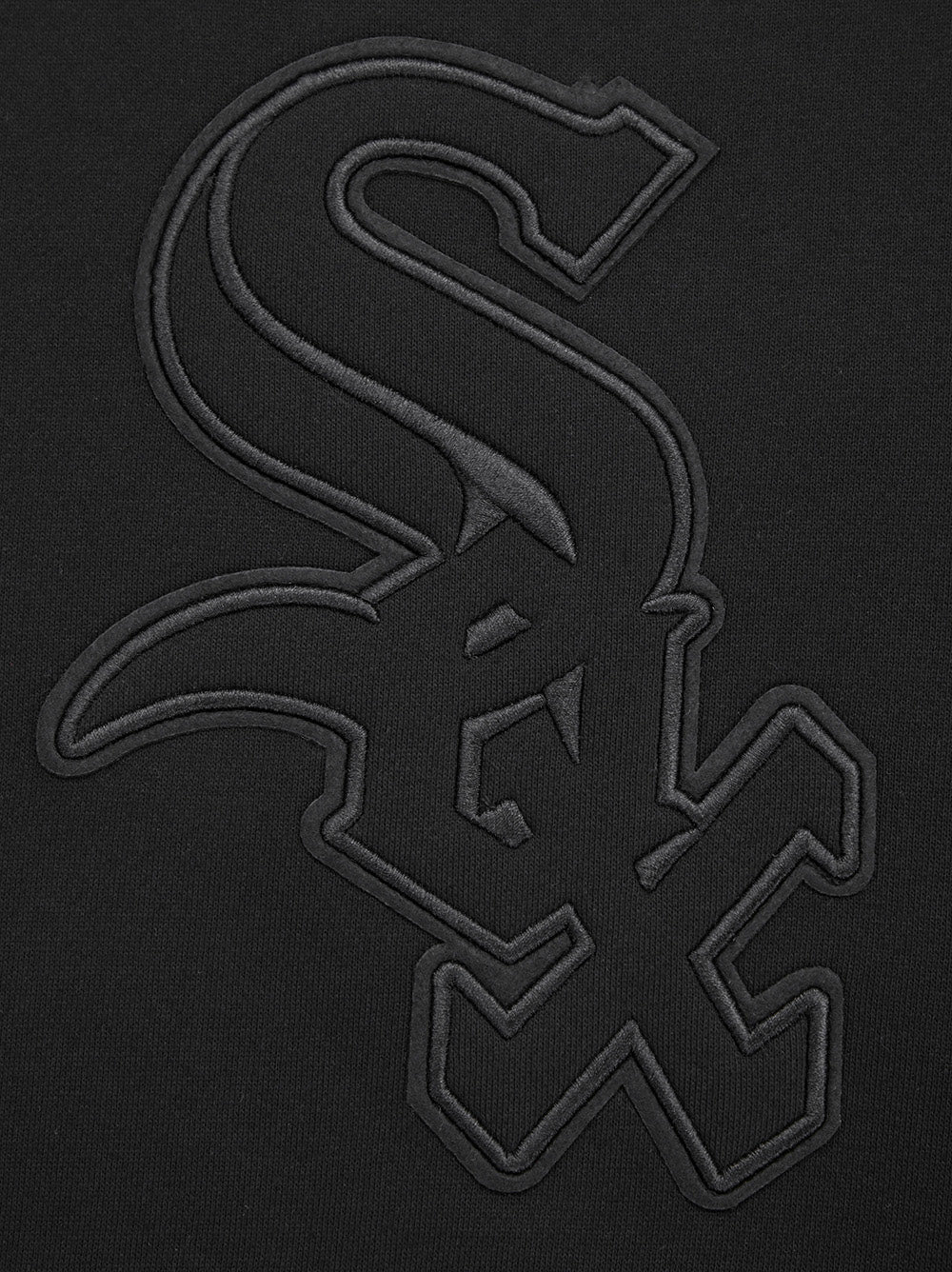 MLB CHICAGO WHITE SOX NEUTRAL DROP SHOULDER FLEECE CREWNECK (BLACK) - Image 7