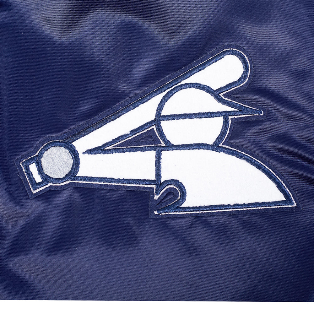 MLB CHICAGO WHITE SOX SOUVENIR MEN'S SATIN JACKET (NAVY) - Image 6