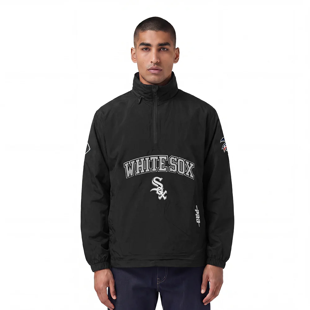 MLB CHICAGO WHITE SOX PRE GAME MEN'S JACKET (BLACK)