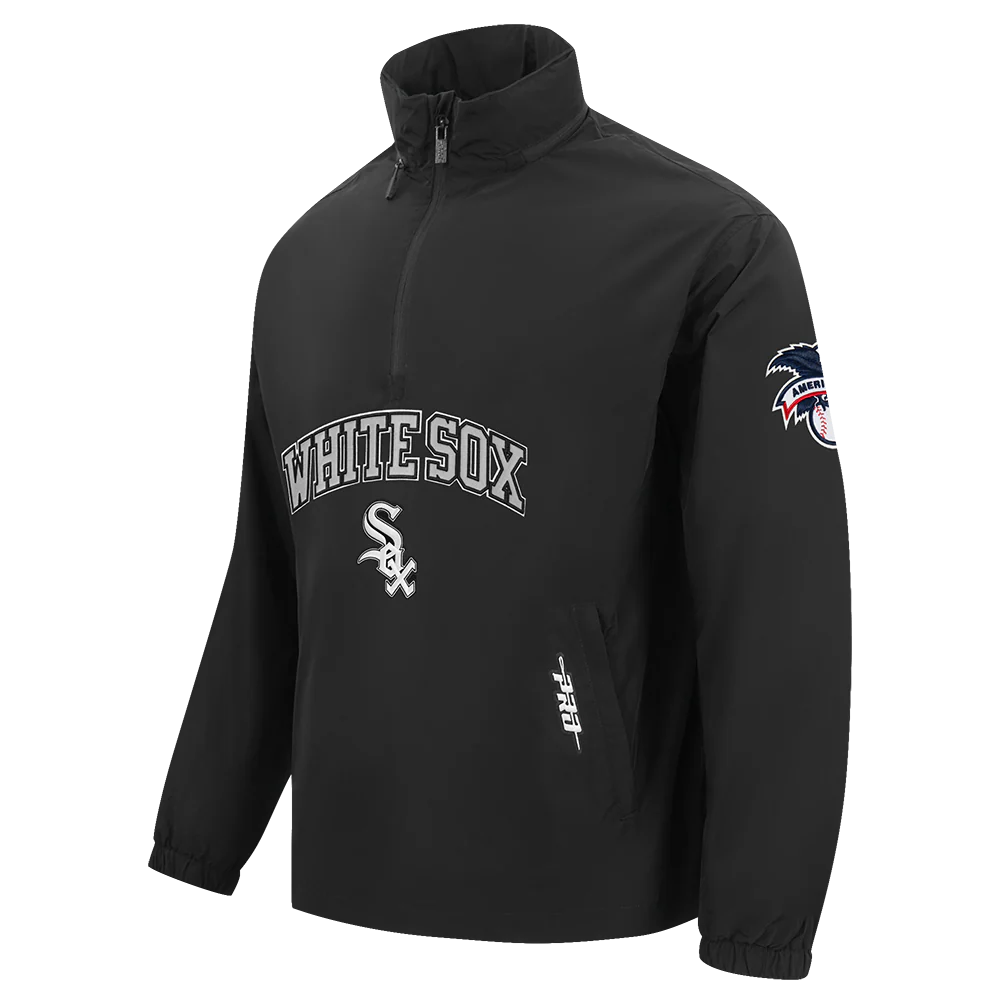 MLB CHICAGO WHITE SOX PRE GAME MEN'S JACKET (BLACK) - Image 5