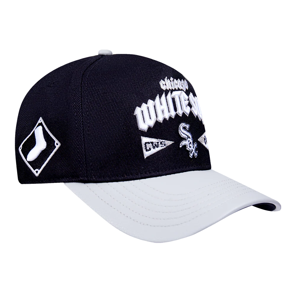 MLB CHICAGO WHITE SOX CITY TOUR ESSENTIAL CURVED VISOR STRAPBACK (BLACK) - Image 5