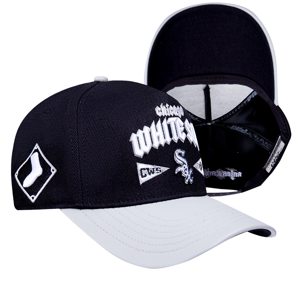 MLB CHICAGO WHITE SOX CITY TOUR ESSENTIAL CURVED VISOR STRAPBACK (BLACK) - Image 7