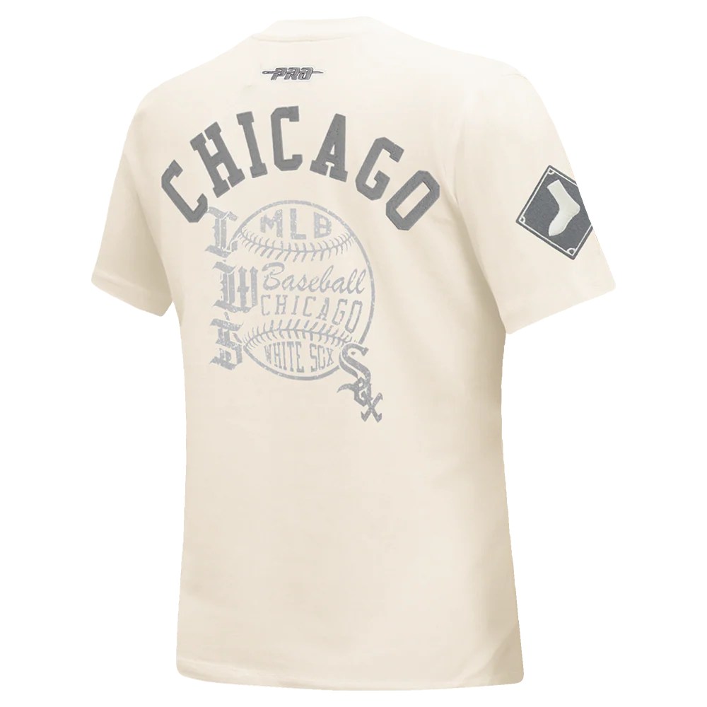MLB CHICAGO WHITE SOX STREET TEAM WOMEN'S SJ SLIM FIT TEE (EGGSHELL) - Image 4
