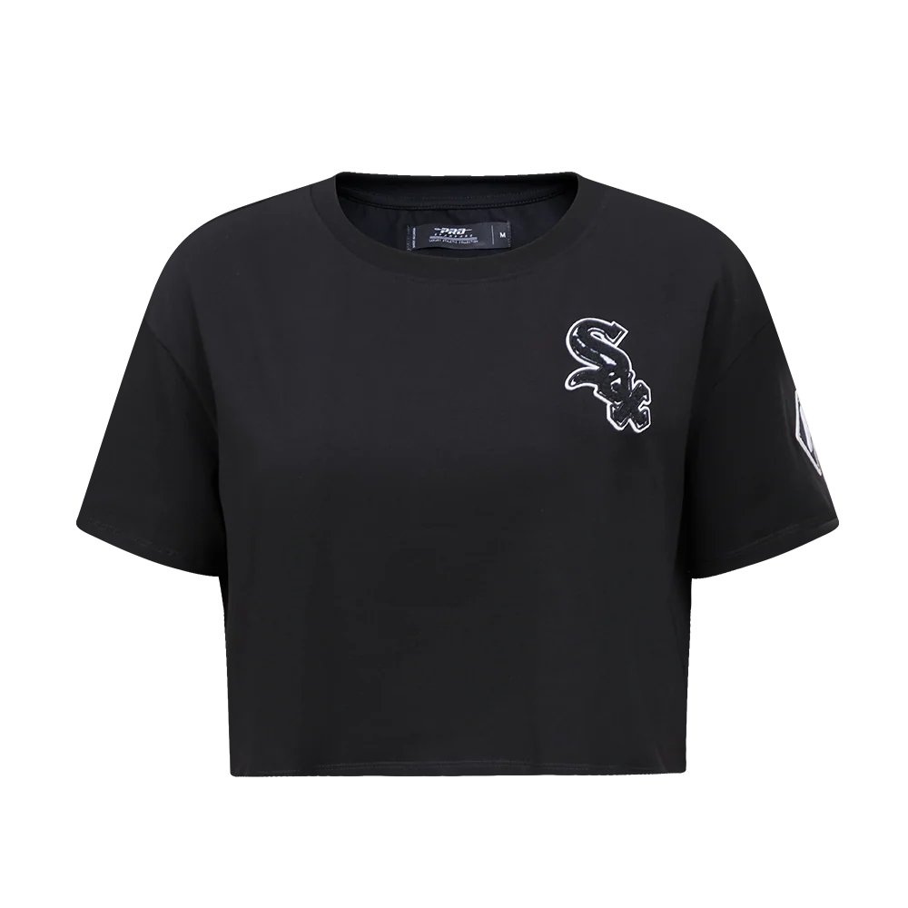 MLB CHICAGO WHITE SOX CLASSIC WOMEN'S BOXY TOP (BLACK)