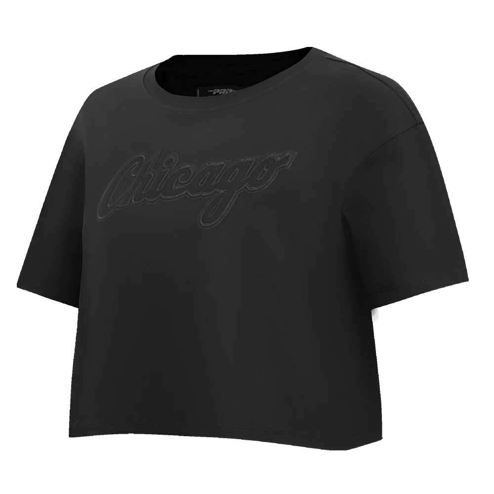 MLB CHICAGO WHITE SOX NEUTRAL WOMEN'S BOXY TOP (BLACK) - Image 2