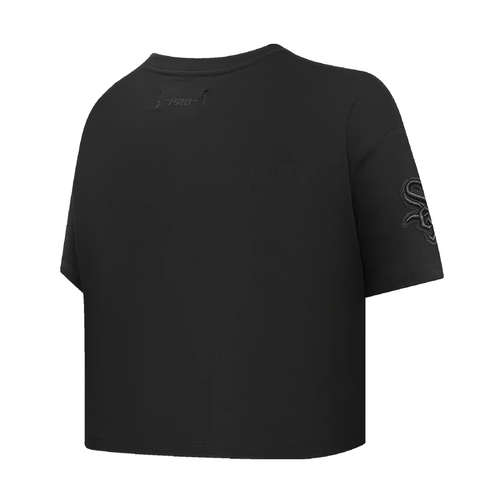 MLB CHICAGO WHITE SOX NEUTRAL WOMEN'S BOXY TOP (BLACK) - Image 4