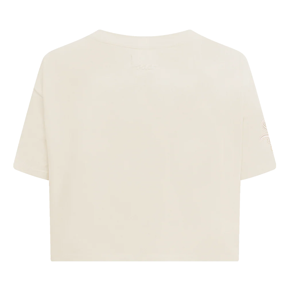 MLB CHICAGO WHITE SOX NEUTRAL WOMEN'S BOXY TOP (EGGSHELL) - Image 3