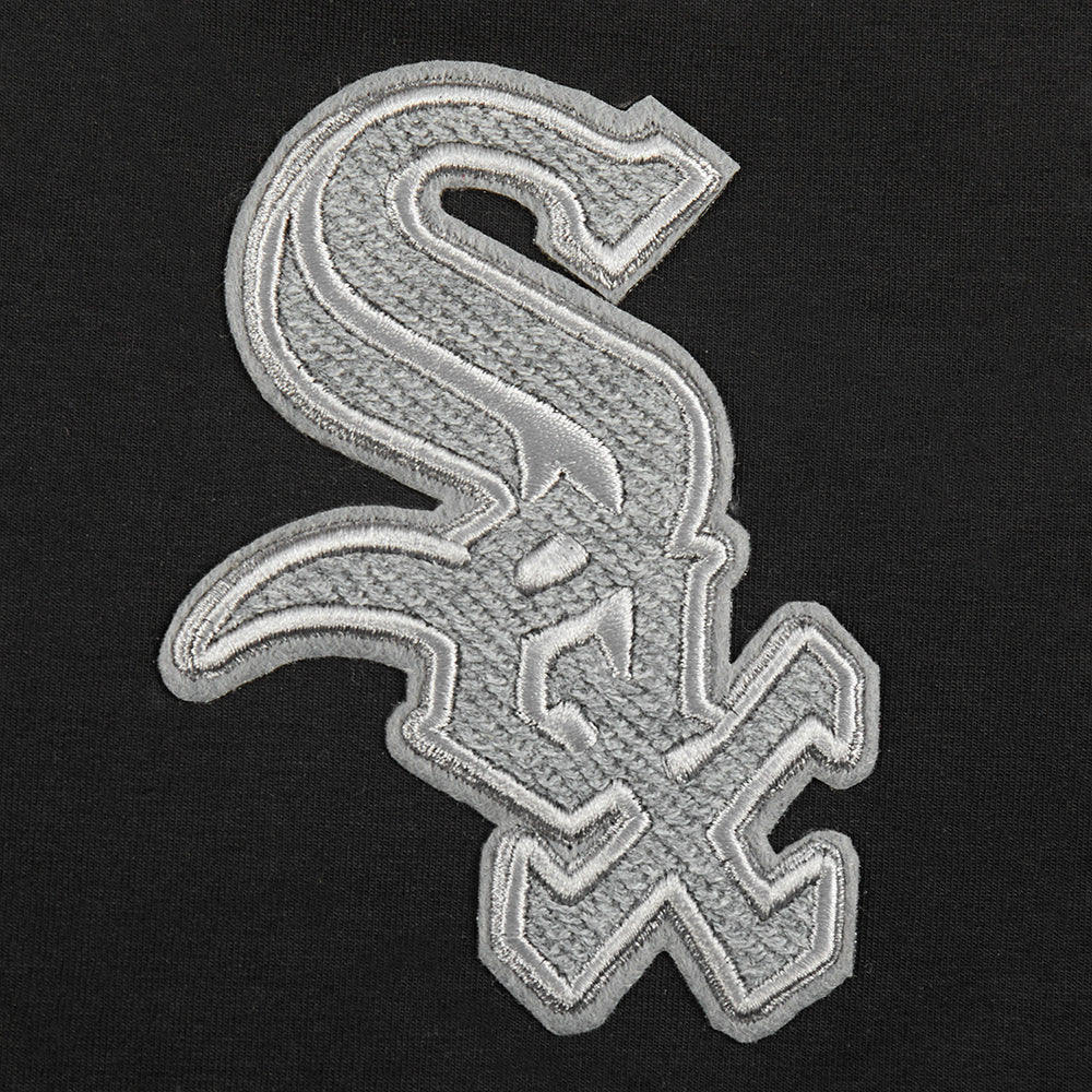 MLB CHICAGO WHITE SOX REVERSE FRENCH TERRY WOMEN'S BODYCON DRESS (BLACK) - Image 7