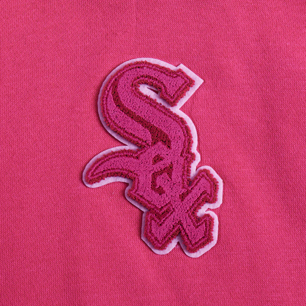 MLB CHICAGO WHITE SOX TRIPLE PINK BIG GIRLS FLEECE PO HOODIE (BEETROOT PURPLE) - Image 7