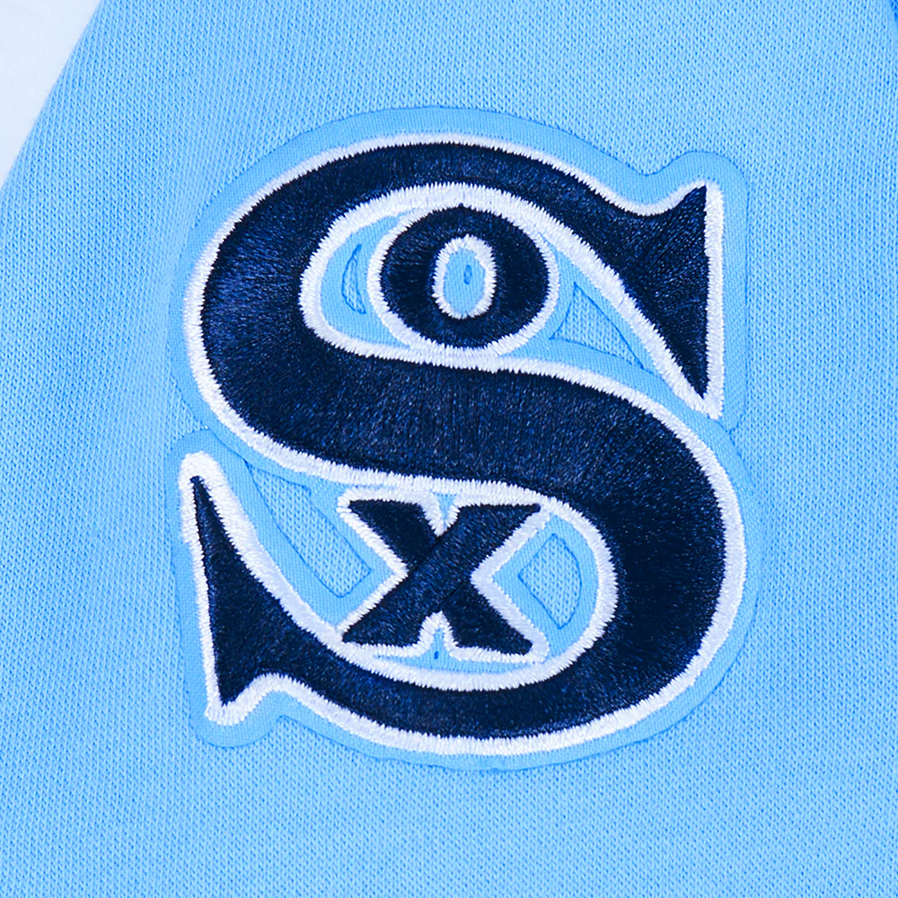 MLB CHICAGO WHITE SOX RETRO CLASSIC BIG GIRLS RIB FLEECE CREWNECK (UNIVERSITY BLUE) - Image 6