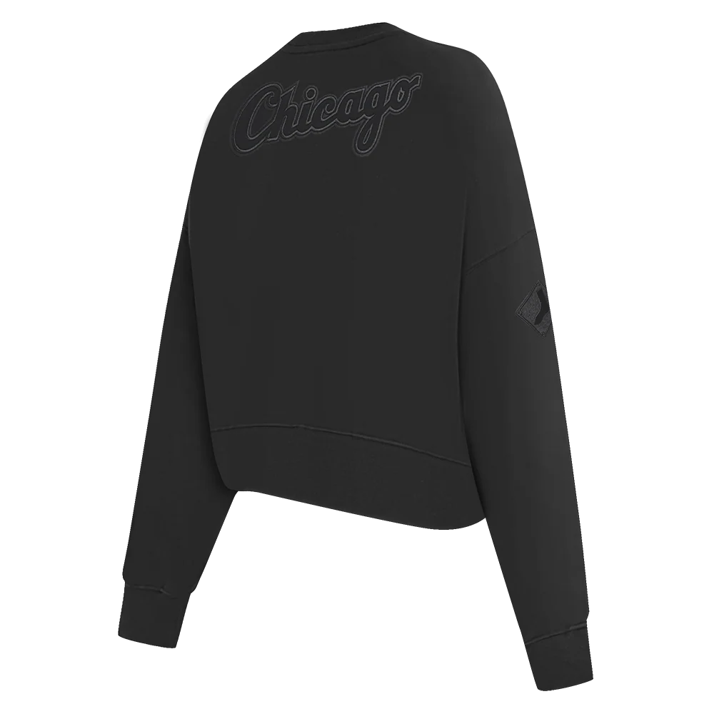 MLB CHICAGO WHITE SOX NEUTRAL WOMEN'S CREWNECK (BLACK) - Image 4