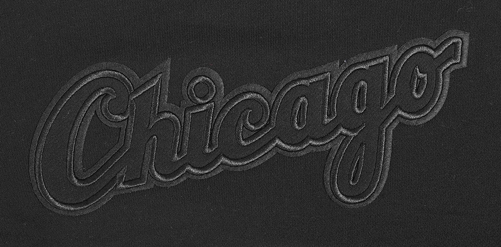 MLB CHICAGO WHITE SOX NEUTRAL WOMEN'S CROPPED PULLOVER HOODIE (BLACK) - Image 5