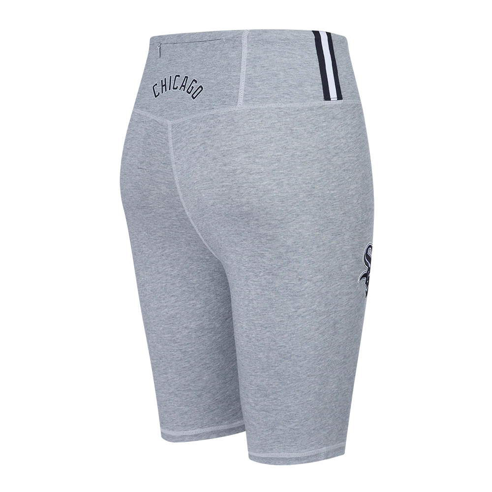 MLB CHICAGO WHITE SOX CLASSIC WOMEN'S COTTON BIKE SHORT (HEATHER GREY) - Image 4
