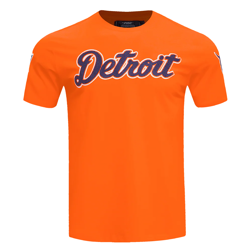 MLB DETROIT TIGERS CLASSIC CHENILLE MEN'S S/S TEE (ORANGE) - Image 3