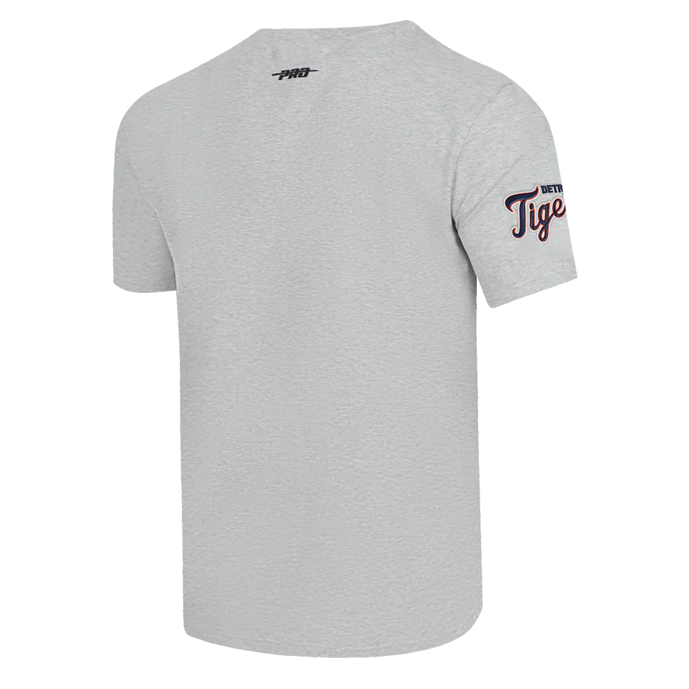 MLB DETROIT TIGERS OLD ENGLISH MEN'S TOP (HEATHER GREY) - Image 3