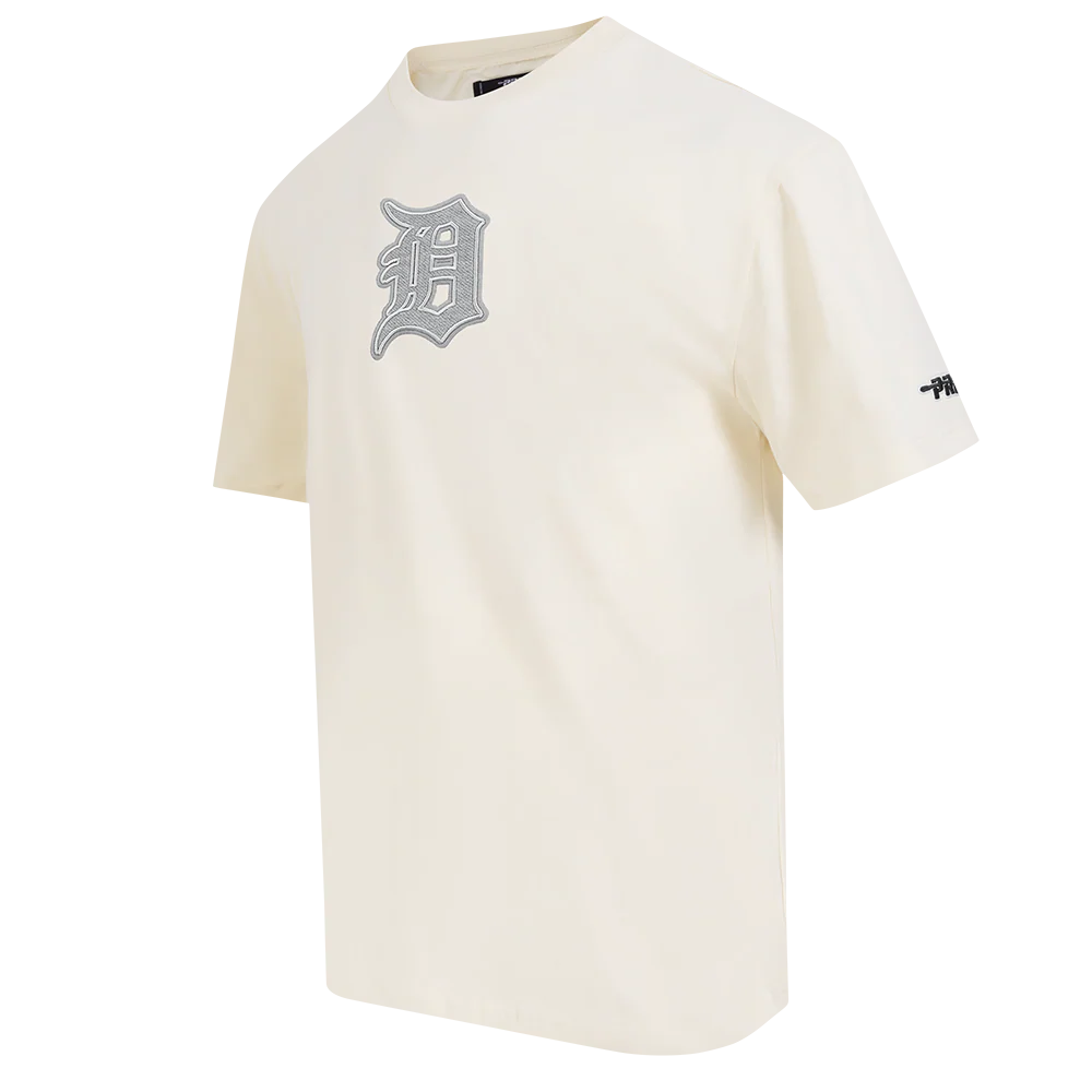 MLB DETROIT TIGERS REVERSE FRENCH TERRY MEN'S COTTON JERSEY DROP SHOULDER TOP (EGGSHELL) - Image 6