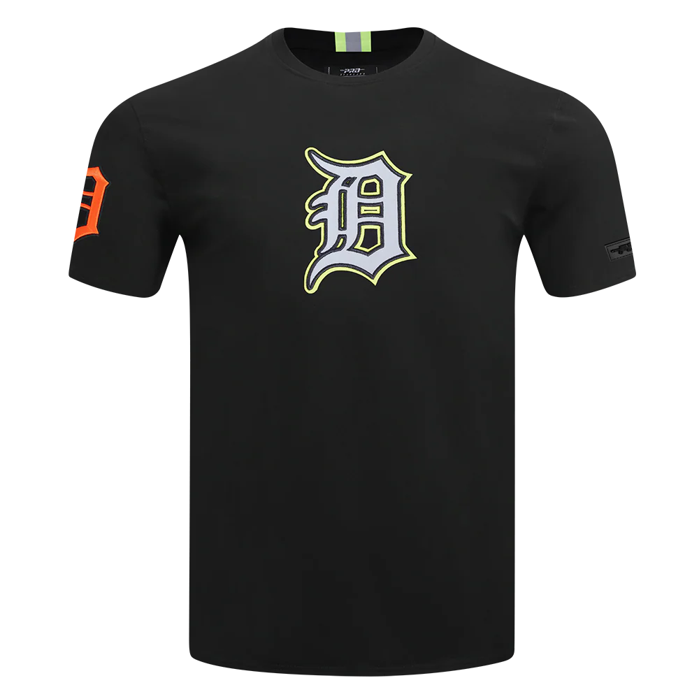 MLB DETROIT TIGERS UNDER THE LIGHTS MEN'S SINGLE JERSEY TEE (BLACK) - Image 5