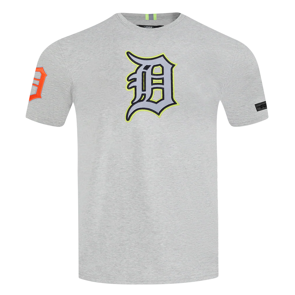 MLB DETROIT TIGERS UNDER THE LIGHTS MEN'S SINGLE JERSEY TEE (HEATHER GREY) - Image 3