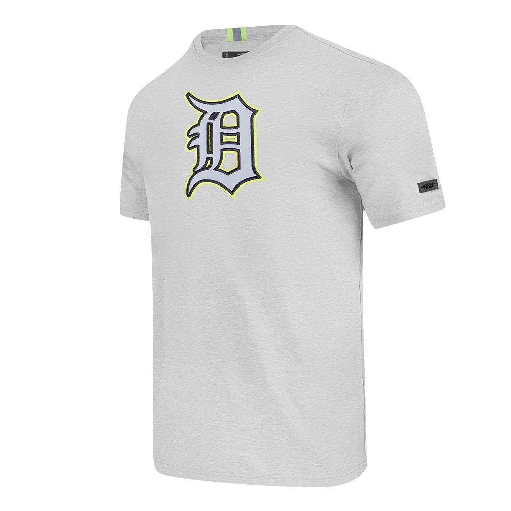 MLB DETROIT TIGERS UNDER THE LIGHTS MEN'S SINGLE JERSEY TEE (HEATHER GREY) - Image 4