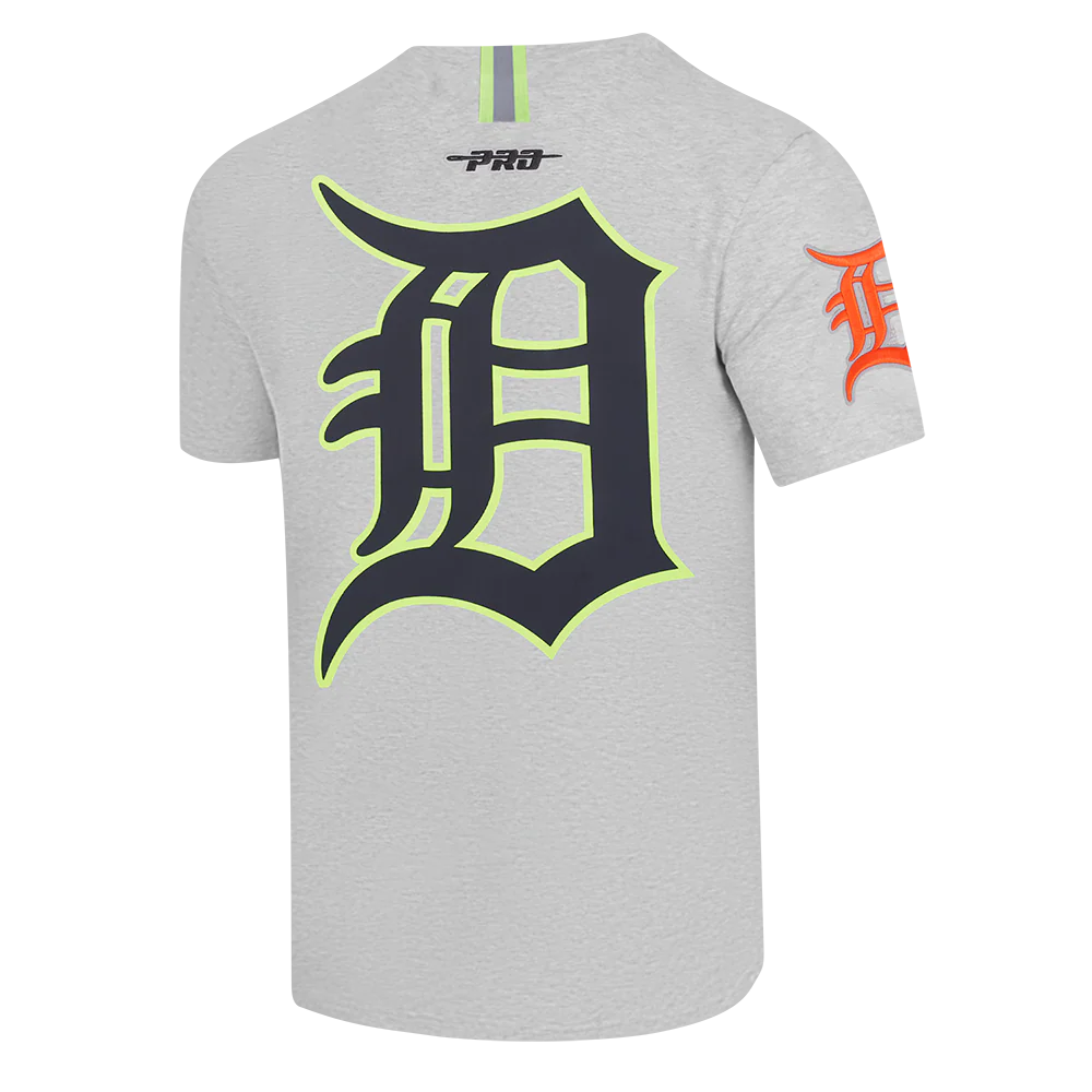 MLB DETROIT TIGERS UNDER THE LIGHTS MEN'S SINGLE JERSEY TEE (HEATHER GREY) - Image 8