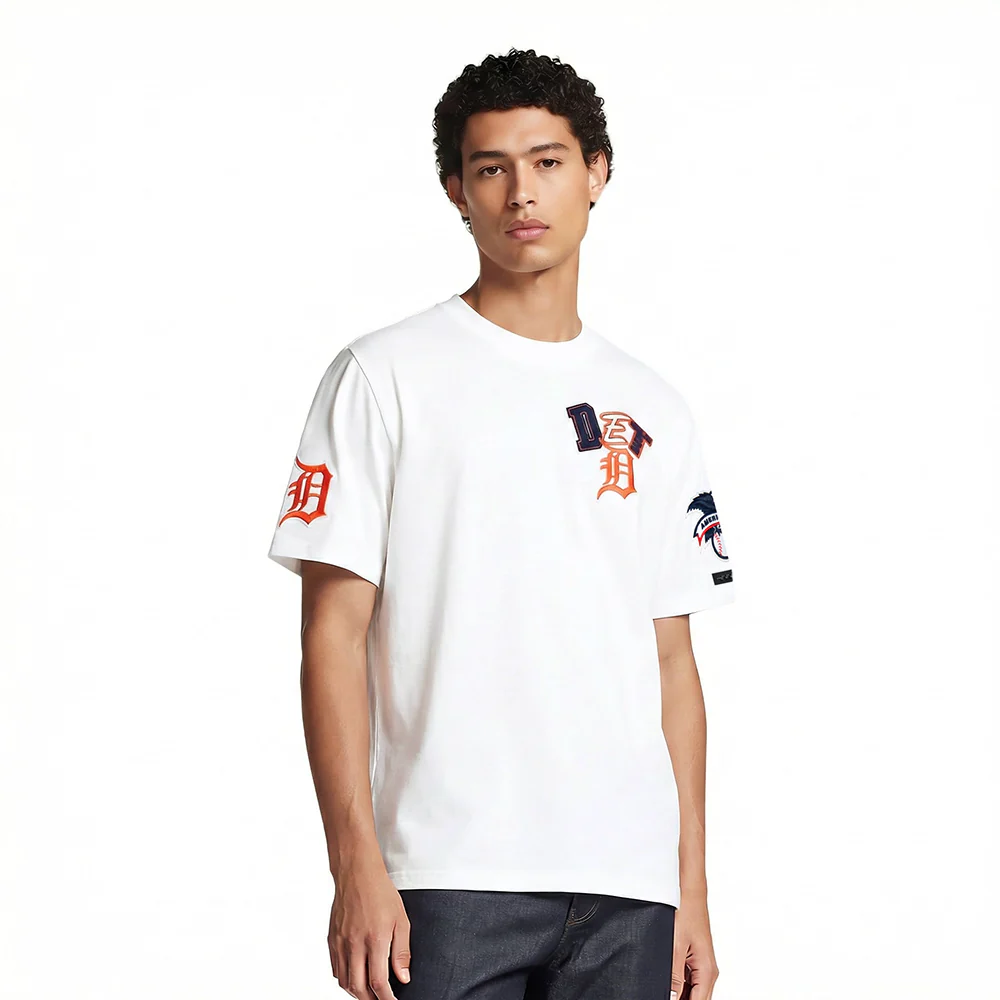 MLB DETROIT TIGERS CITY RANSOM MEN'S SINGLE JERSEY TEE (WHITE)