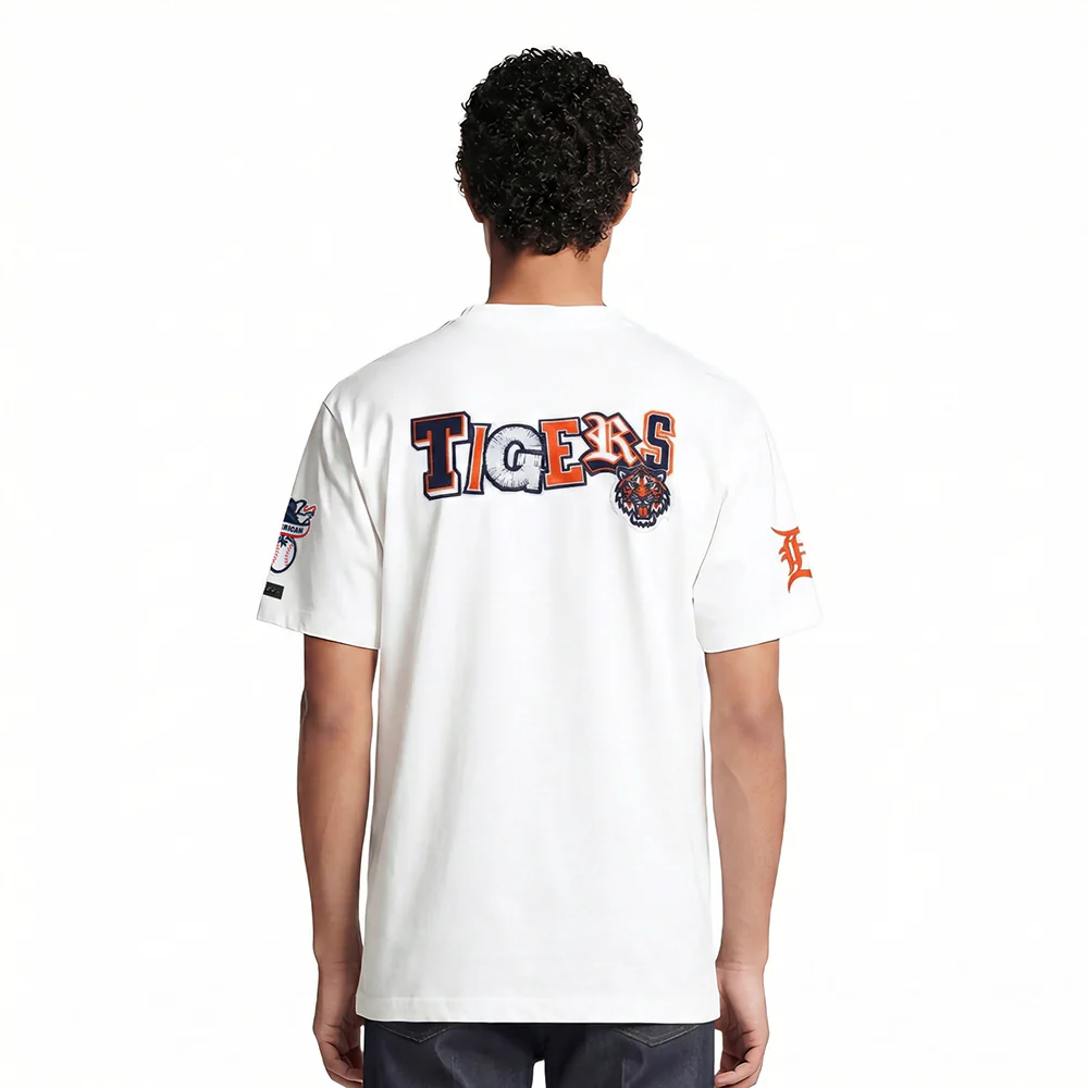 MLB DETROIT TIGERS CITY RANSOM MEN'S SINGLE JERSEY TEE (WHITE) - Image 2