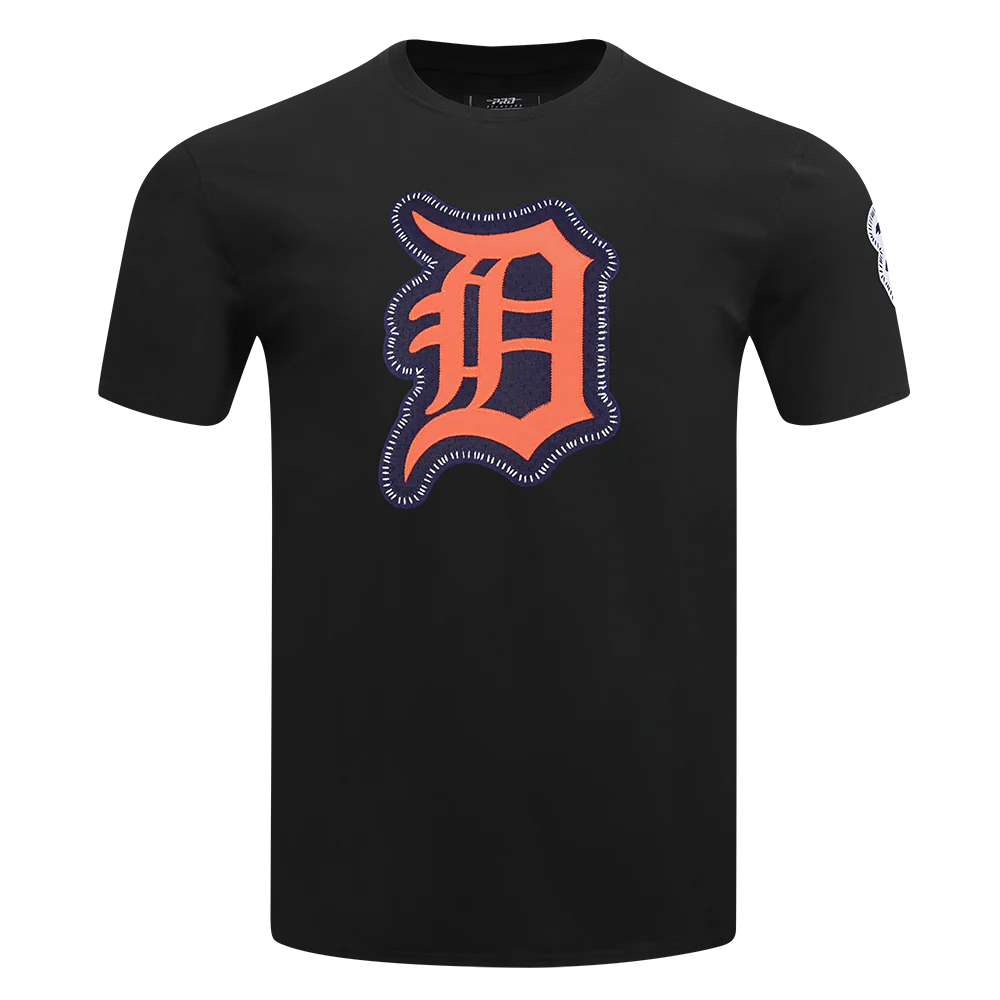 MLB DETROIT TIGERS DIY PICK STITCH MEN'S SINGLE JERSEY TOP (BLACK)
