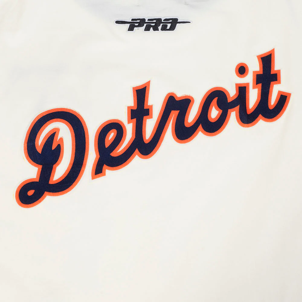 MLB DETROIT TIGERS RETRO CASCADE MEN'S RINGER TOP (EGGSHELL/ MIDNIGHT NAVY) - Image 5